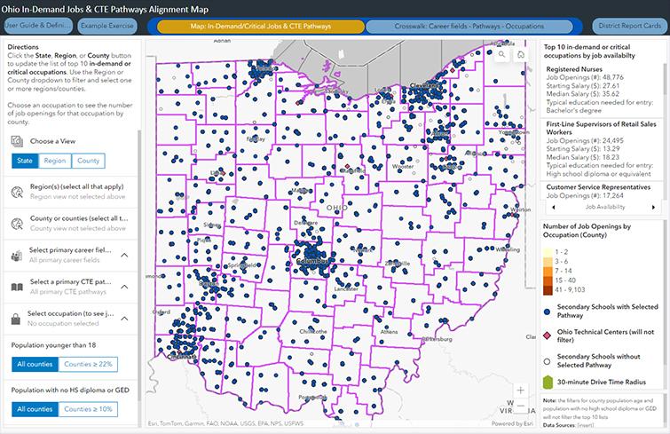 Ohio GIS map
