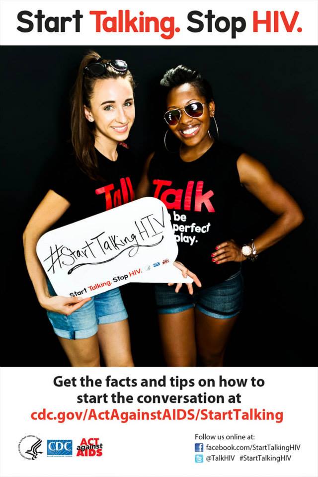 Start Talking Stop HIV poster